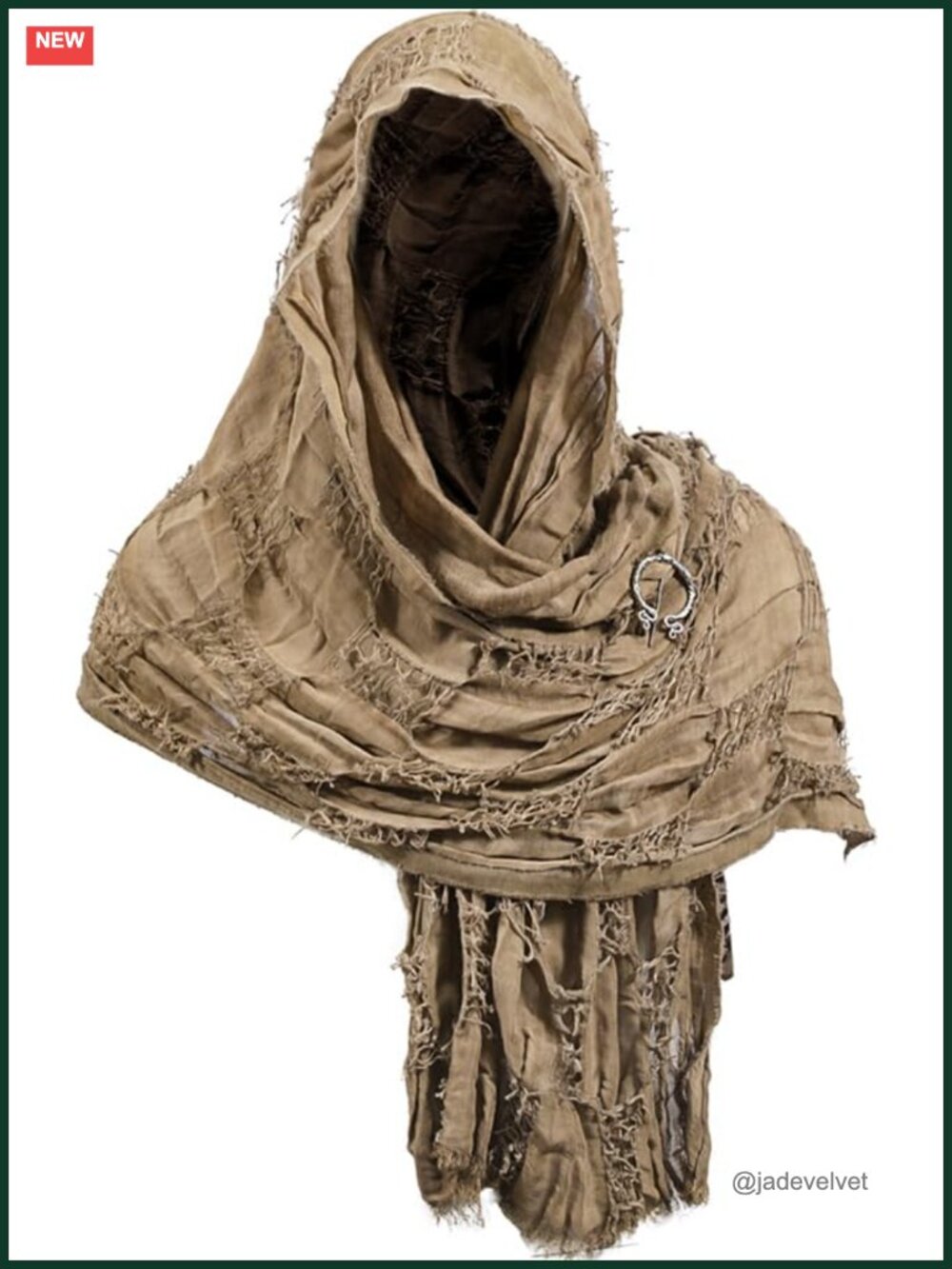 Medieval Hooded Cloak Costume Cape Shawl Scarf Cosplay Halloween